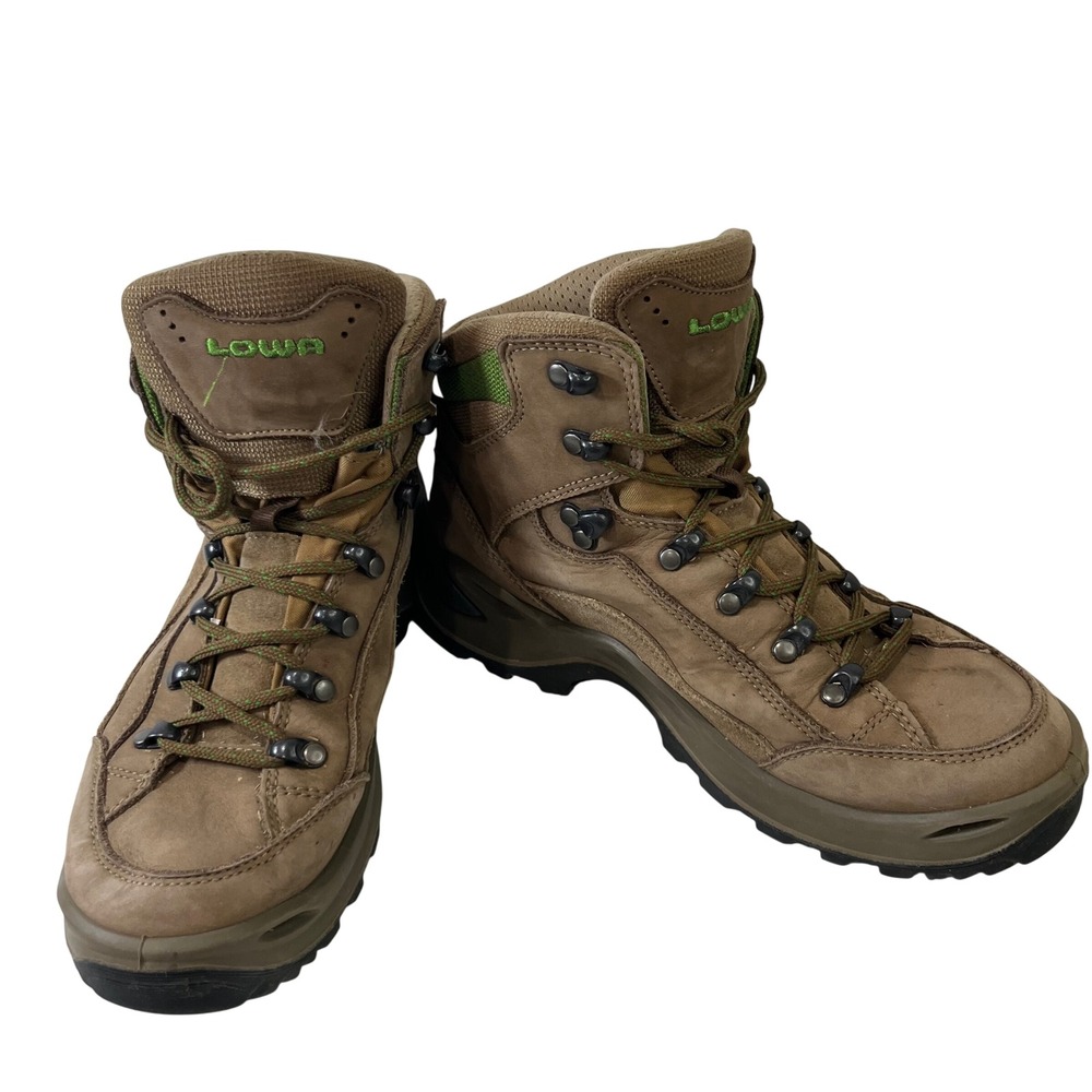 Lowa Renegade GTX Mid Hiking Boots Womens 8 Brown Gore‎ Tex Vibram Leather Gorp